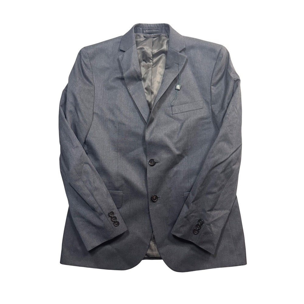 Lauren Ralph Lauren Mens Gray Two Button Blazer Jacket Size 18R